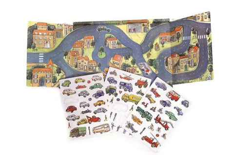 Jucarii copii 2-3 ani - Orasul cu masini, set magnetic, Egmont toys, 2-3 ani +