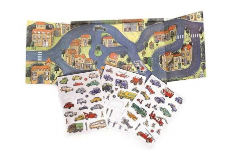 Jocuri cu magneti - Orasul cu masini, set magnetic, Egmont toys, 2-3 ani +