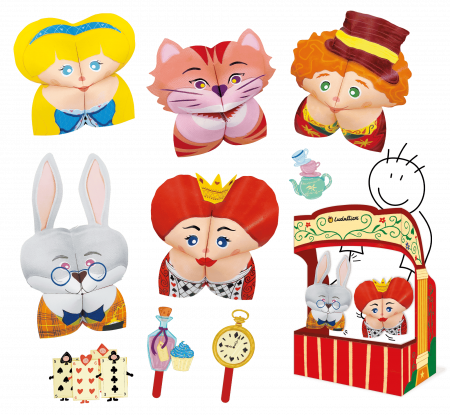 Set de Teatru de Păpuși Origami – Alice în Țara Minunilor, +5 ani, Ludattica [1]