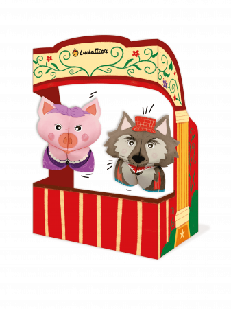 Set Origami teatru de papusi - Cei 3 purcelusi, Ludattica [2]