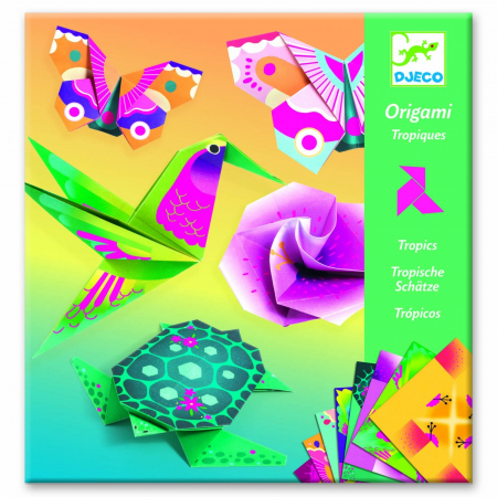 Vârsta - Origami Djeco, animale si flori exotice, 2-3 ani +