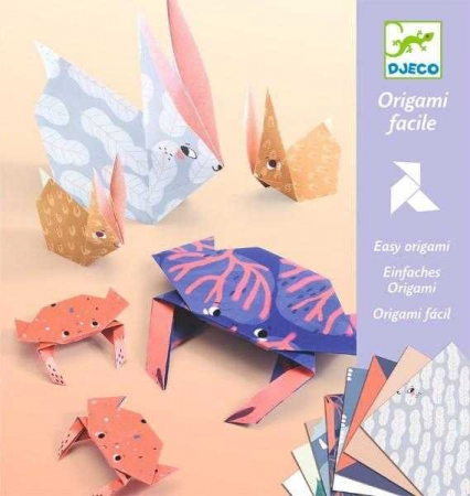 Jucarii copii 6-7 ani - Origami Djeco, Familii de animale, 6-7 ani +
