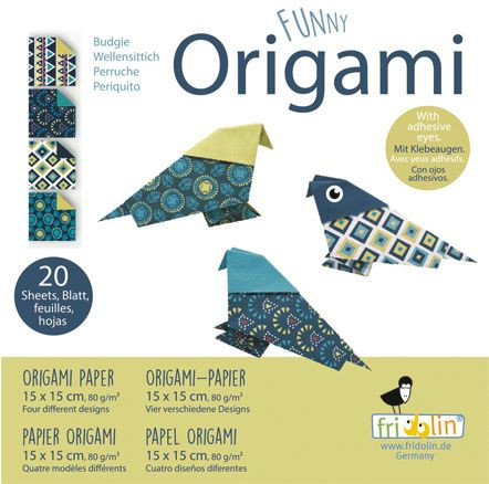 Jocuri Origami - Origami Fridolin, pasari, 4-5 ani +