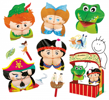 Set de Teatru de Păpuși Origami – Aventurile lui Peter Pan, +5 ani, Ludattica [1]