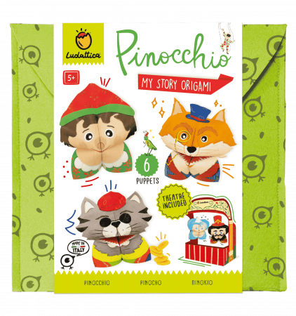 Origami - Set de Teatru de Păpuși Origami – Pinocchio, +5 ani, Ludattica