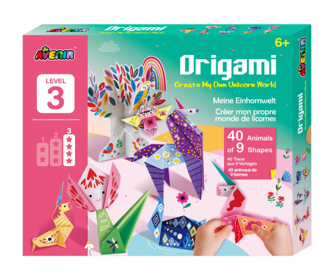 Jocuri creative - Origami - Unicorni - nivel 3