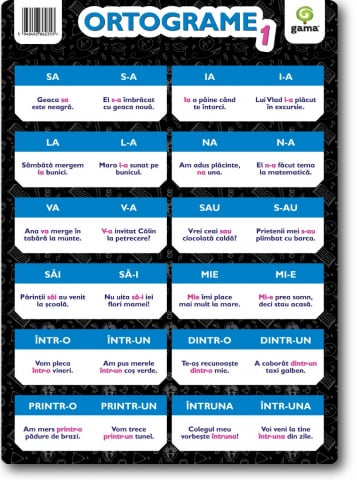 Carti educative - Ortograme 1 A4/ Postere 