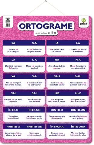 Carti educative - ORTOGRAME pentru clasa a II-a/ Postere 