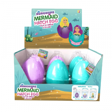 Jucarii copii 6-7 ani - Ou mare - Sirena 11 cm, Nurchum, + 4 ani