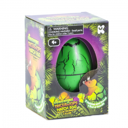 Jucarii educative 2 - 3 ani - Ou mare - Triceratops 11 cm, Nurchum, + 3 ani