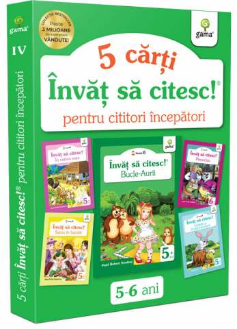Jucarii copii 4-5 ani - Pachet pentru cititori începători IV, Editura Gama, 5-6 ani