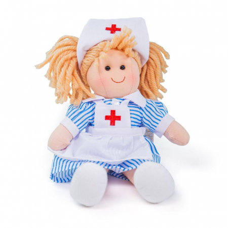 Papusa - Nurse Nancy, BIGJIGS Toys, 1-2 ani + [1]