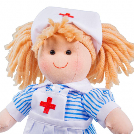 Papusa - Nurse Nancy, BIGJIGS Toys, 1-2 ani + [2]