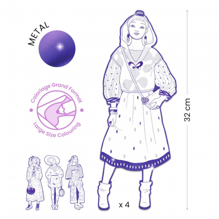 Parada modei de colorat, Zaho si prietenele, Djeco [1]