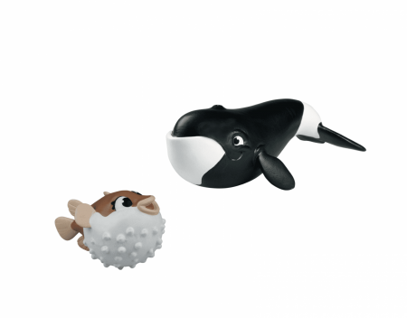 Animale marine - Peştele balon Polly + balena Bea, DeAgostini, 2-3 ani +