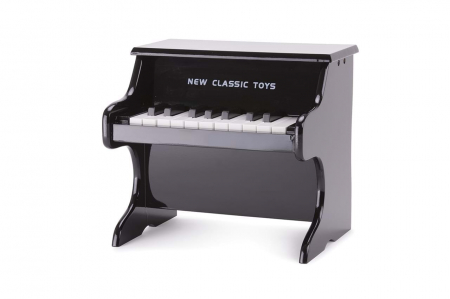 Jucarii din lemn - Pian din lemn New Classic Toys, Negru, 2-3 ani +