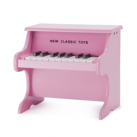 Pian din lemn New Classic Toys, Roz, 2-3 ani + [1]