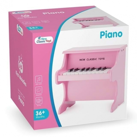 Pian din lemn New Classic Toys, Roz, 2-3 ani + [2]