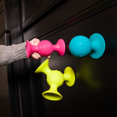 pipSquigz, Set 3 jucarii senzoriale cu ventuze pentru bebelusi [4]