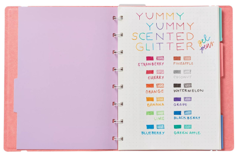 Pixuri cu gel colorate cu sclipici, parfumate, Yummy Yummy - Set de 12 [4]