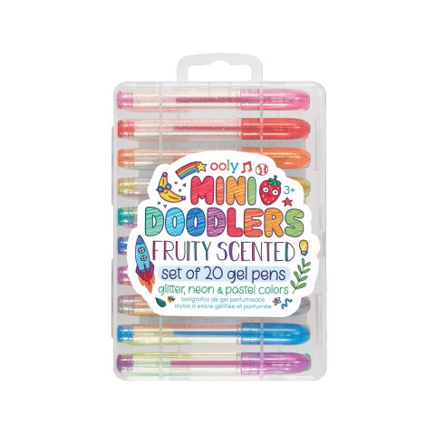 Gradinita si scoala - Pixuri cu gel parfumate Mini Doodlers, set de 20