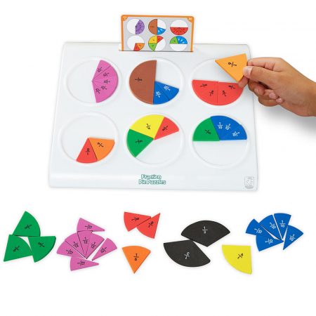 Jocuri matematica - Placinta fractiilor, Educational Insights, 8-9 ani +