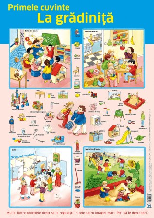 Carti educative - Plansa - Primele cuvinte - la gradinita, DPH, 4-5 ani +