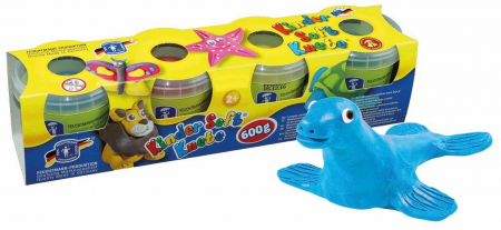 Gradinita si scoala - Plastilina - 4 culori, FEUCHTMANN, 2-3 ani +