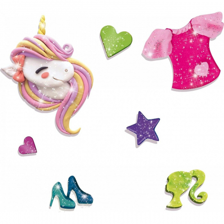 Plastilina cu sclipici - Barbie, LISCIANI, 2-3 ani + [2]