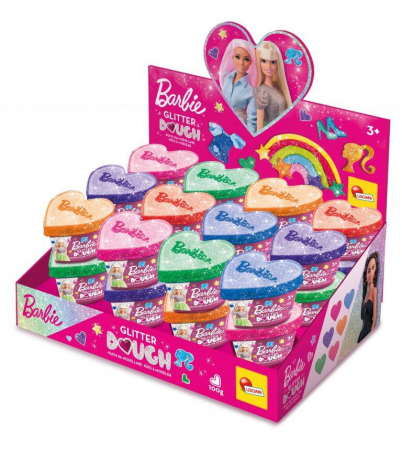 Plastilina cu sclipici - Barbie, LISCIANI, 2-3 ani + [5]