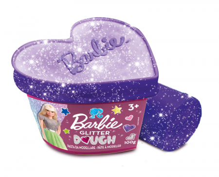 Jucarii copii 2-3 ani - Plastilina cu sclipici - Barbie, LISCIANI, 2-3 ani +