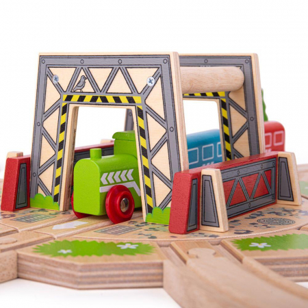 Platforma industriala rotativa, BIGJIGS Toys, 2-3 ani + [3]