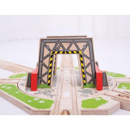 Jucarii baieti - Platforma industriala rotativa, BIGJIGS Toys, 2-3 ani +