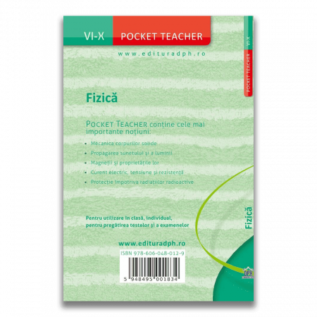 Pocket teacher: Fizica - Ghid pentru clasele VI-X, DPH, 12 ani + [1]