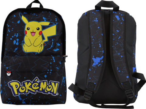 Ghiozdane si accesorii - POKEMON, Ghiozdan scola 2 compartimente si buzunar in fata, 42x30x18cm