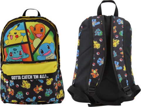 Ghiozdane si accesorii - POKEMON, Ghiozdan scolar 1 compartiment si buzunar in fata 42x30x18 cm
