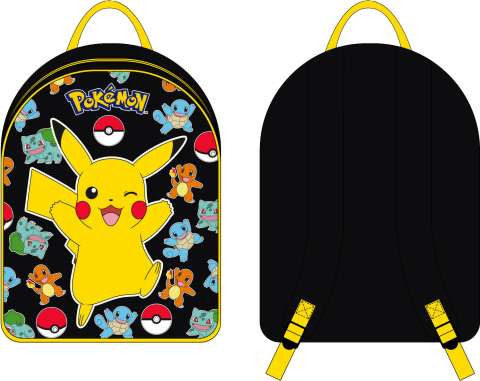 Ghiozdane si accesorii - POKEMON, Ghiozdan scolar imprimeu 3D dimensiuni 32x26x11cm