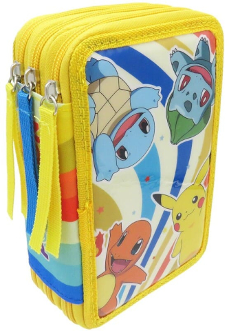 Ghiozdane si accesorii - POKEMON - Penar scolar echipat 3 compartimente