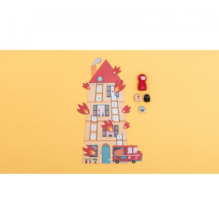 Pompierii salveaza pisica, joc de cooperare varianta de buzunar, Londji, 4-8 ani [1]