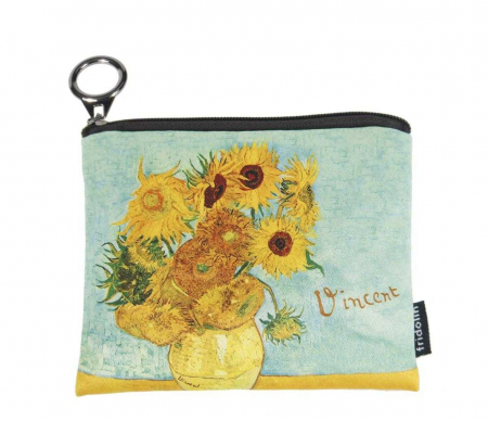 Cadouri copii - Portmoneu textil Van Gogh Sunflowers, Fridolin, 2-3 ani +