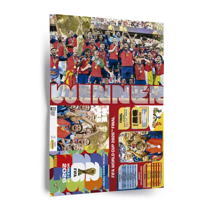 Colectiile Panini - POSTER OFICIAL SPANIA-CAMPIOANA MONDIALA PANINI FIFA WORLD CUP 2026™
