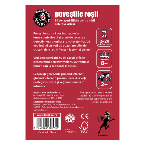 Povesti Intunecate Junior: Povestile Rosii,  +8 ani [1]