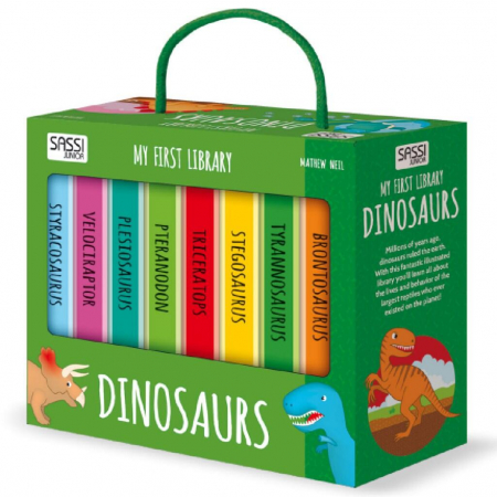 Carti pentru copii - Prima mea biblioteca - Dinozauri, Sassi, 2-3 ani +