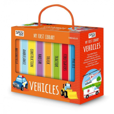 Cadouri copii - Prima mea biblioteca - Vehicule, Sassi, 2-3 ani +
