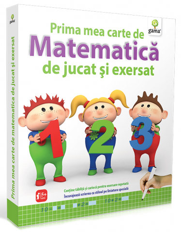 Jucarii copii 4-5 ani - Prima mea carte de matematica de jucat şi exersat