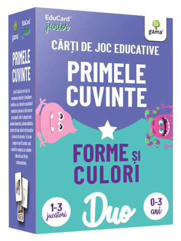 Gradinita si scoala/Jocuri si jucarii educative - Primele cuvinte - Forme si culori/Pachete Duo EduCard