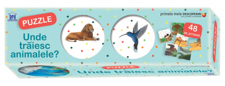 Produse - Primele mele descoperiri: Unde traiesc animalele? - Puzzle, DPH, 2-3 ani +