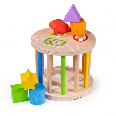 Jucarii de sortare - Primul meu cadru pentru sortat, BIGJIGS Toys, 1-2 ani +