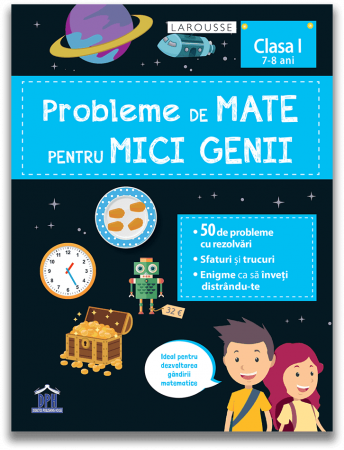 Carti pentru copii - Probleme de mate pentru mici genii - clasa I, DPH, 6-7 ani +