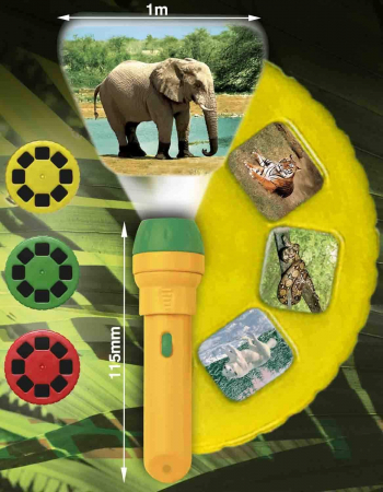 Proiector tip lanterna - Animale salbatice, Brainstorm, 2-3 ani + [1]